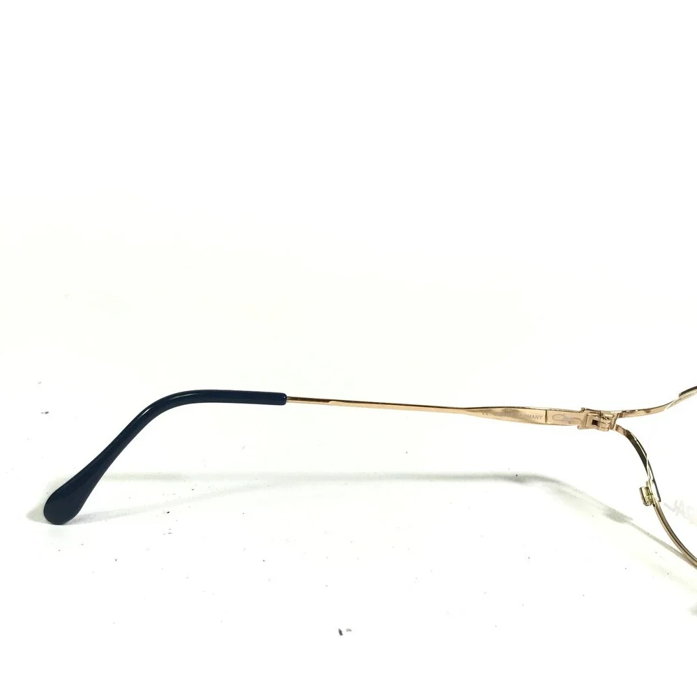 Cazal Eyeglasses Frames MOD.120 Col.810 Blue Gold Black Round Semi Rim 50-19-135